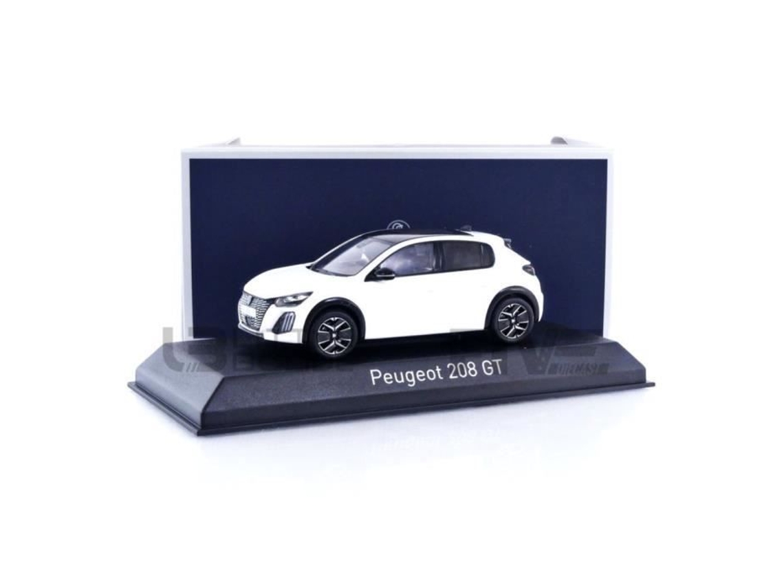 Carro Miniatura Colecionável Norev 1/43 Peugeot 208 Gt 2024 Bianca Branco 472841