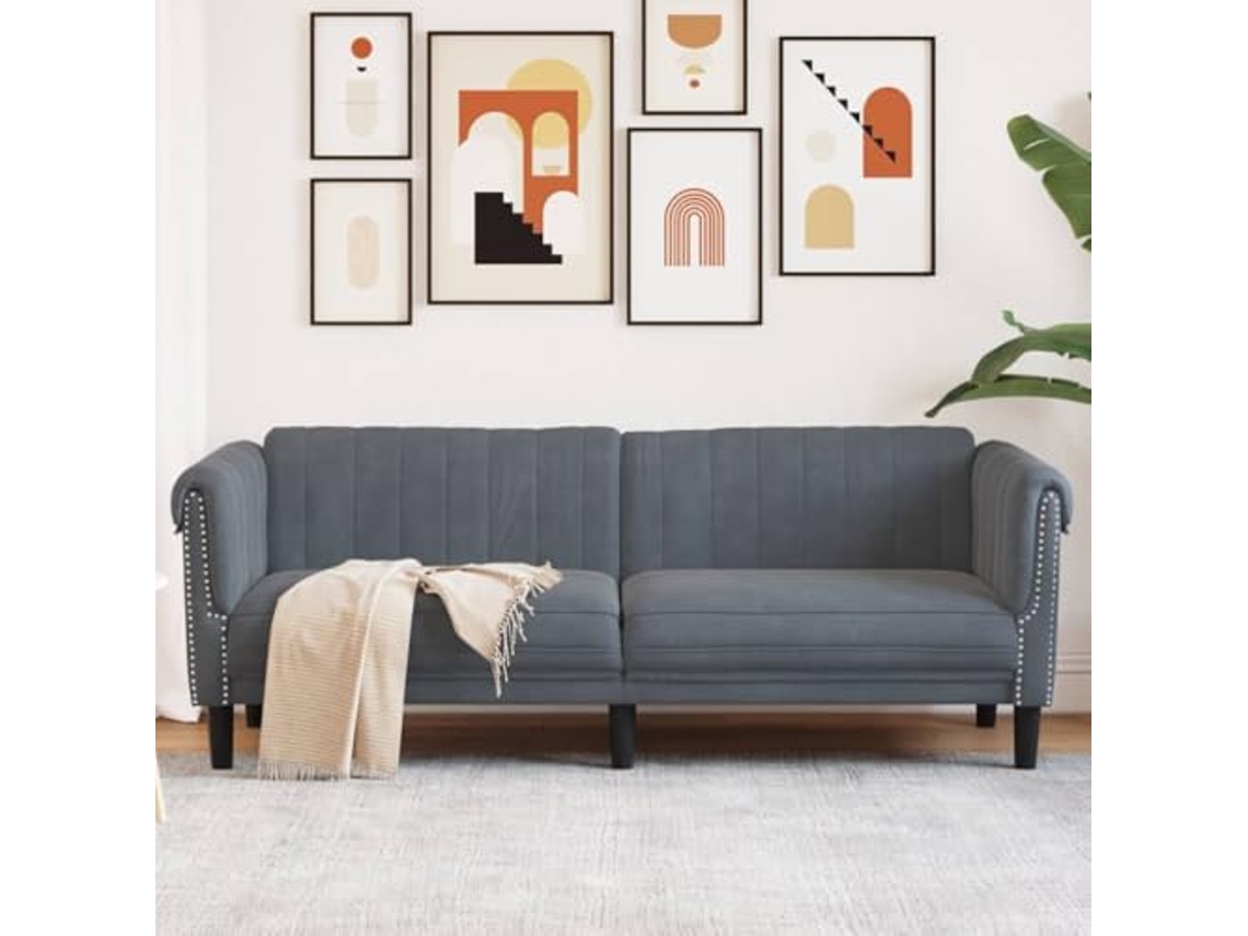 Sofa, Sofas Vidaxl Cinzeto Veludo (n/a)