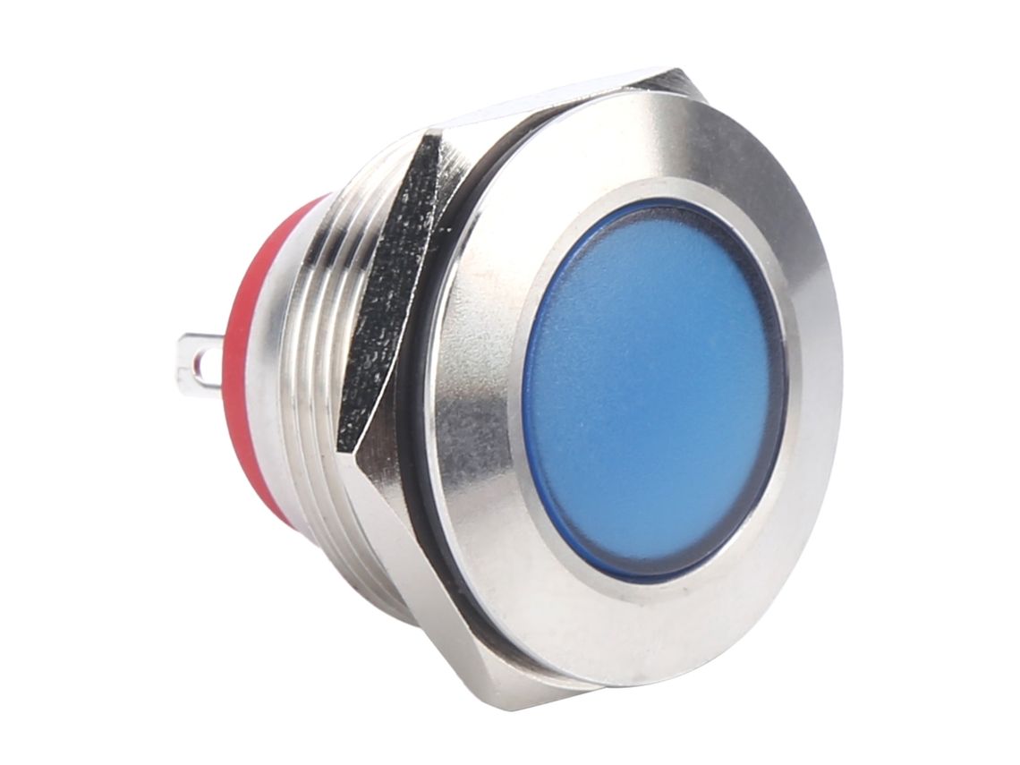 Luz Indicadora Led 22mm Metal Universal À Prova D'água