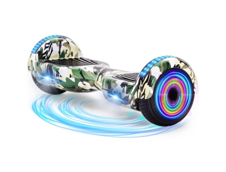 Hoverboard NEI-WAI z1+ Verde para Crianças (Coluna Bluetooth - Autonomia:8/10 Km - Velocidade Máx:10Km/H)