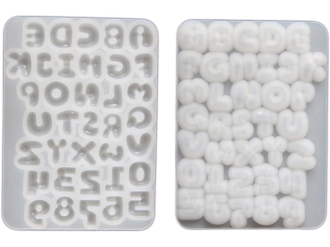 Moldes Genéricos De Silicone Para Teclas De Teclado, Letras E Números.
