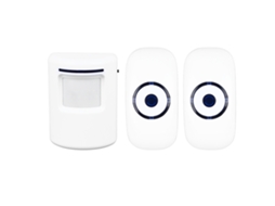 Timbre De Porta Com Sensor De Movimento Sem Fio 36 Tom Volumen Ajustável Kit Exterior