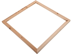 Moldura Madeira Natural Bordas Polidas Lisas Simples Fotos Ideal Decoração Prática Artesanato Perfeita Pintura GOKOCO