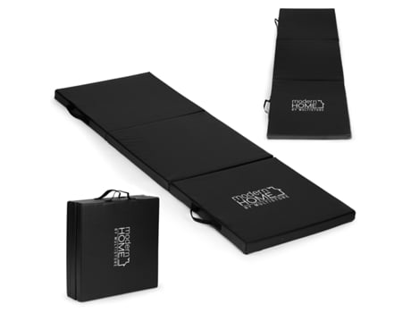 Colchão de Ginástica Preto para Exercícios Físicos 182X60Cm MODERNHOME