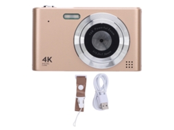 Câmera Digital Retro 4k Com Zoom 16x E Gravação De Vídeo, Compacta Ideal Para Viagens