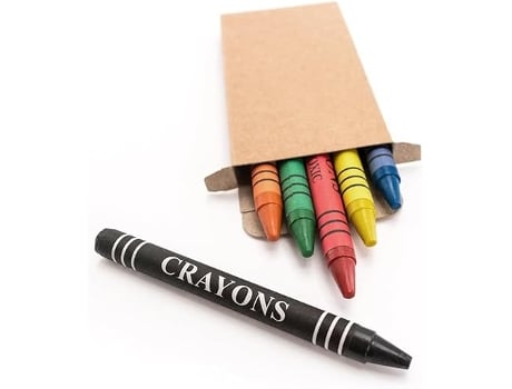 50 Caixas com 6 Lápis de Cor Infantis. 6 Mini Lápis por Caixa. Ideal para Festas de Aniversário, Lembranças de Casamento e Escolas Coda (50)