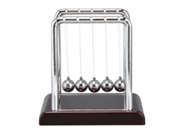 Mali bola de Pêndulo de Equilíbrio Metal Ciência Física Brinquedo Decoração Mesa Escritório Vermelho Vinho