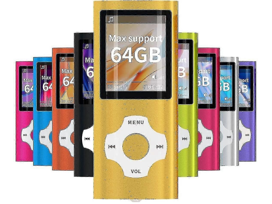 Mp3 Player / Mp4 Player, Mp3 Music Player Com Cartão De Memória Sd De 64 Gb/32 Gb/16 Gb Slim Classic Digital Lcd 1,82 Perfeito Brilvibera