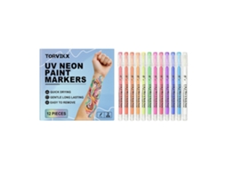 Caneta Neon para Pintura Facial e Corporal, Fácil de Usar e de Secagem Rápida LAXISCREED