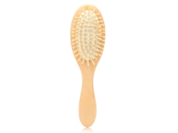 2026 peine de Madeira Antiestático Paddle Cepillo de Cabelo para Cuidado do Couro Cabeludo e Massagem Saudável (branco)