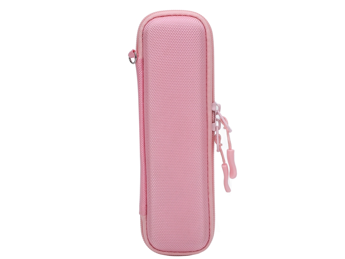 Bolsa Rígida Eva para Brochas de Maquillaje, Espacio para Lápiz Digital y Accesorios, Rosa | S/MARCA