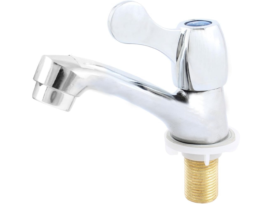 Torneira Rotativa de Latão Substituição com Rosca Macho Pt 1/2" e Encaixe 1/4" CHABERLU