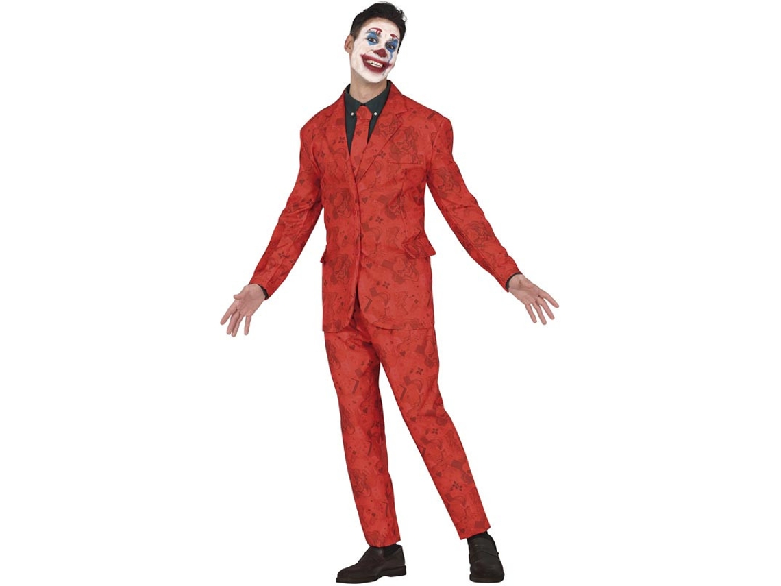 Fato elegante de palhaço risonho para homem