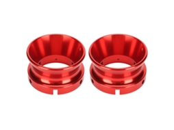 2 Adaptadores Nab Hub CHABERLU para Studer Revox, Alumínio Vermelho, 10 Polegadas, Compatível com Akai e Teac