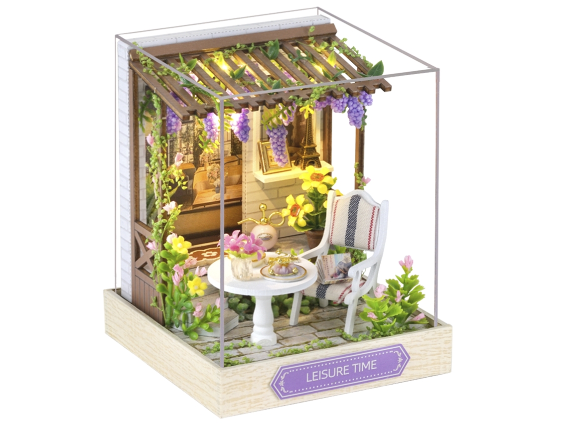 Série Happy Corner, Para Momentos De Relaxamento. Modelo 3d Com Capa Protetora Contra Poeira E Luz Led. 9x9x12 Cm.