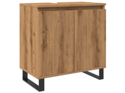 Bathroom Cabinet, Bathroom Cabinets Vidaxl Marrom Madeira Processada (n/a)