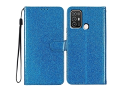 Capa De Celular De Couro Com Glitter Em Pó