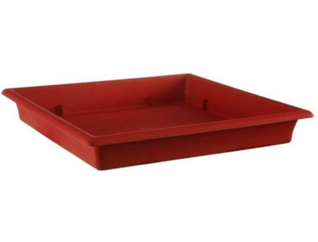 Prato para Floreira  Vermelho (30 x 30 cm)