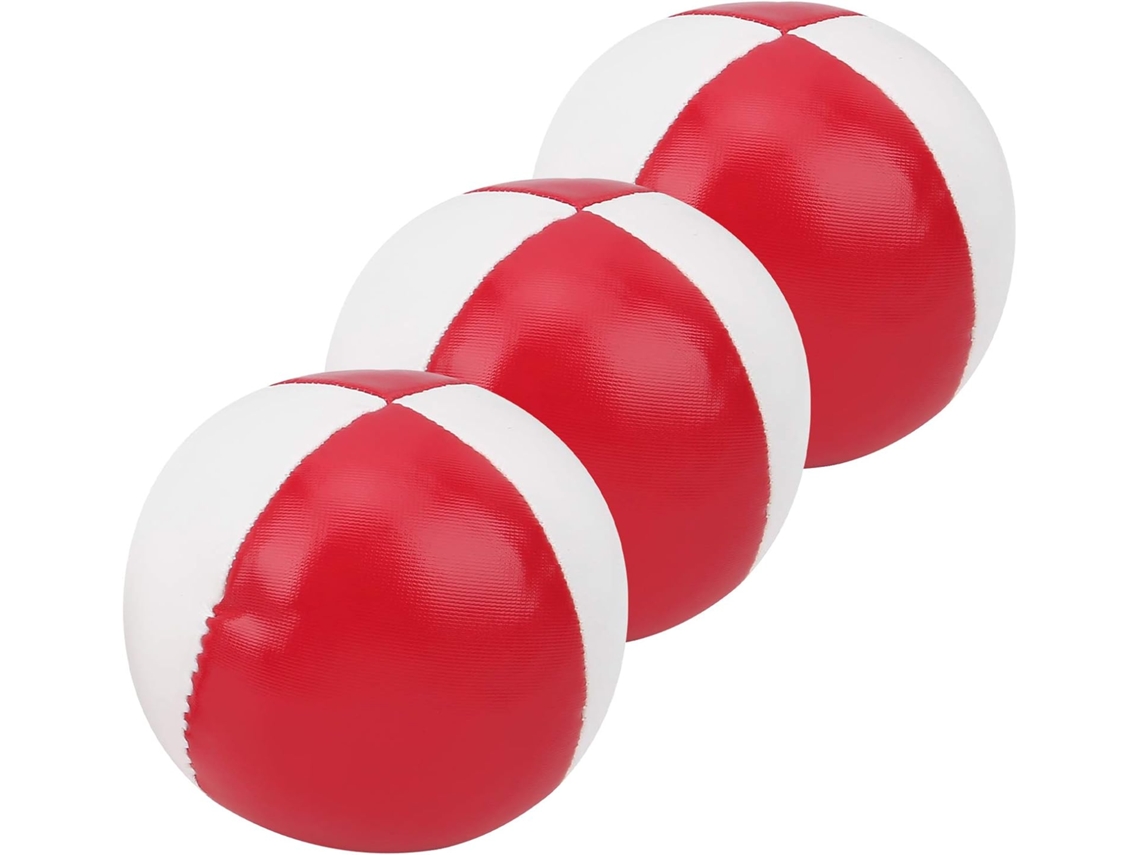 Conjunto de 3 Bolas de Malabarismo em Couro Pu para Recreação e Performance, SFUSHOS