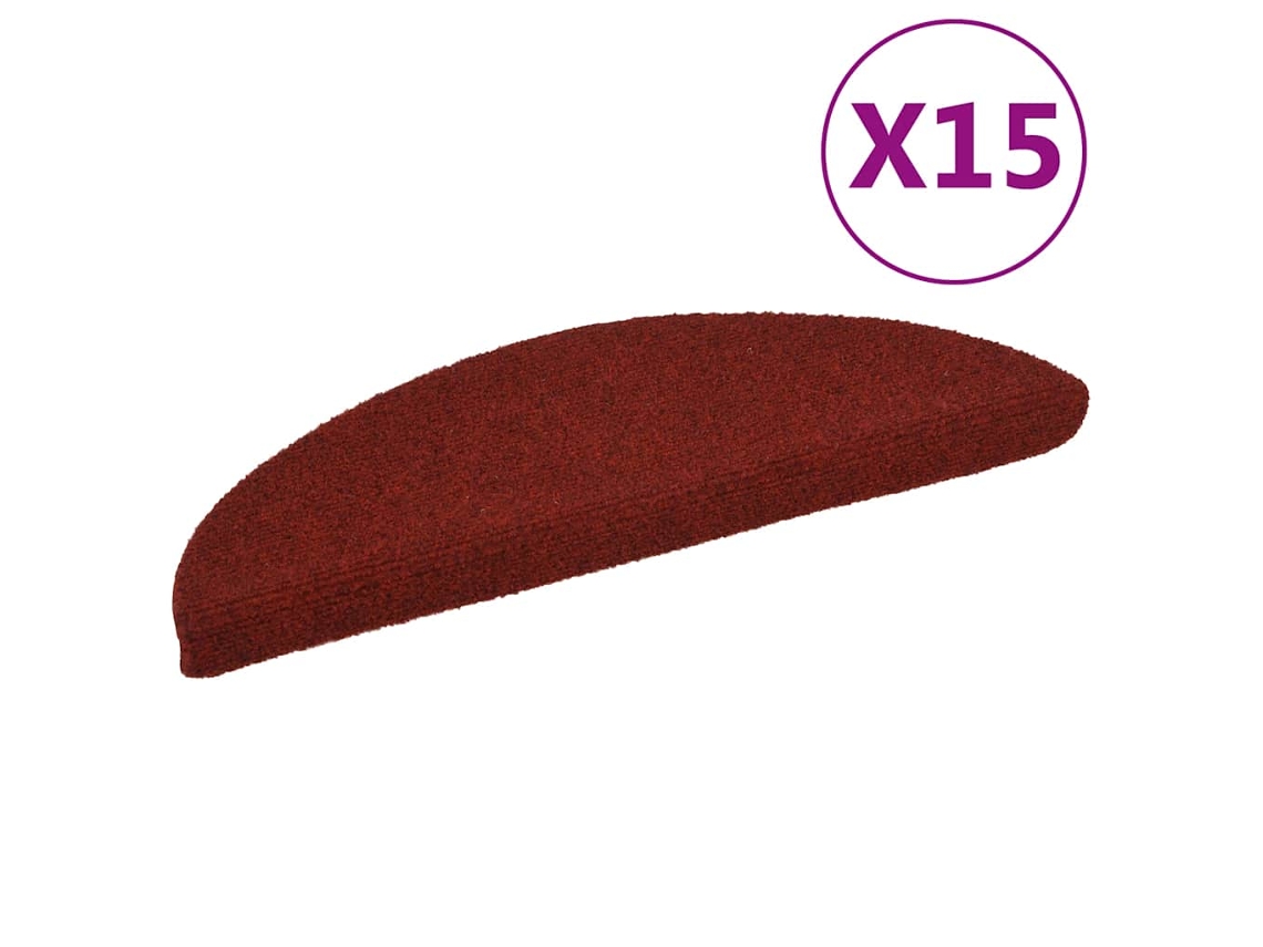 Stair Mat, Stair Mats Vidaxl Vermelho Polipropileno (56 X 17 X 3 Cm)