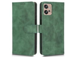Compre Capa Protetora De Couro Sintético Para Motorola Moto G32 4g Com Suporte E Sensação De Toque, Magnética E Verde
