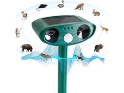 Repelente Ultrassônico De Pássaros Com Sensor Infravermelho Solar, Repelente De Pássaros Com Luz Estroboscópica Para Jardim E Quintal.