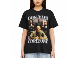 Rockinstone Godfather Don Vito Collage Black Adult T-shirt Size:s