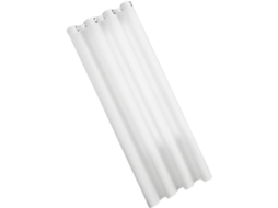 Cortina Curta Semitransparente Branca Em Poliéster, 250 X 100 Cm, Para Janelas De Cozinha E Sala De Gokoco
