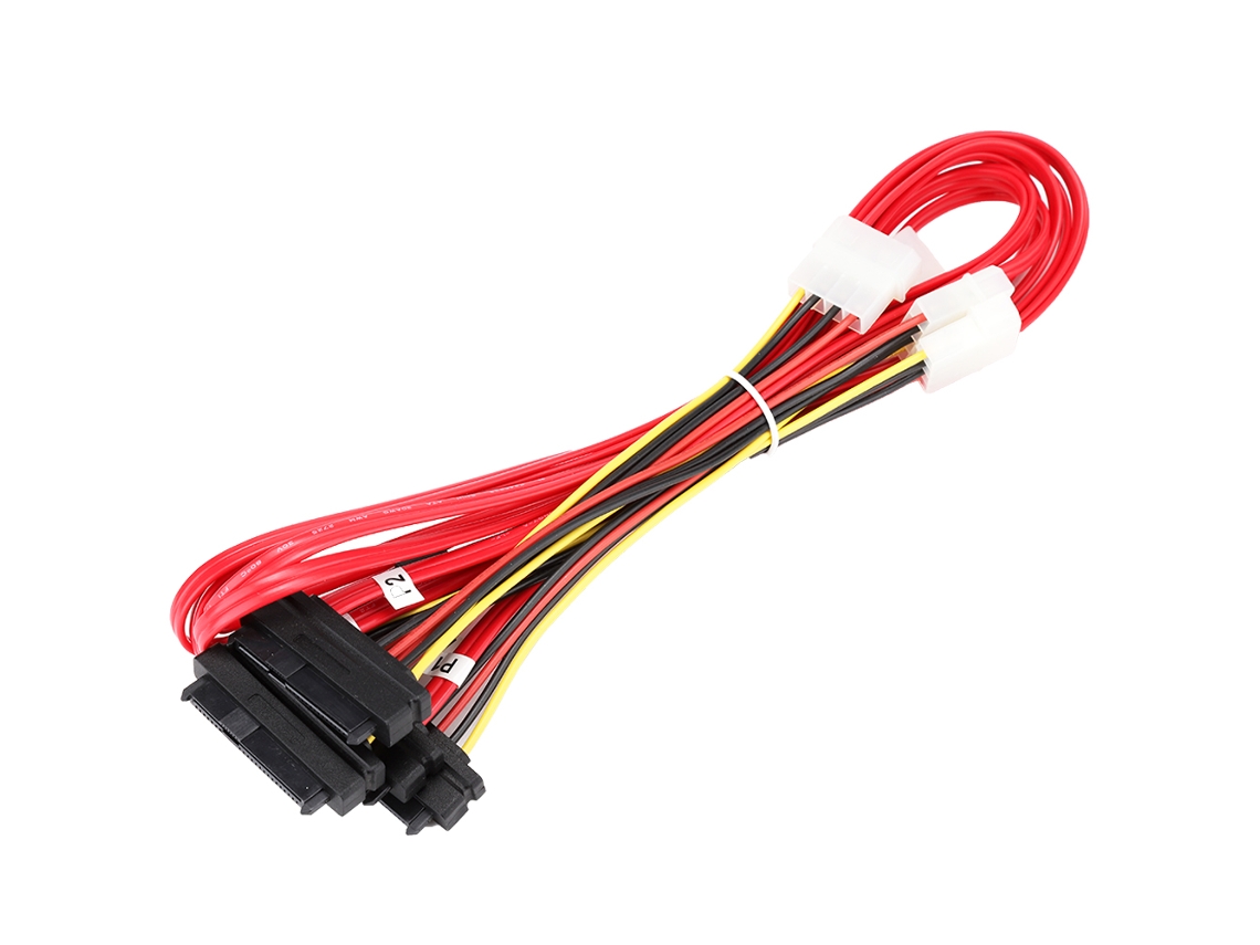 Aetheria cabo Adaptador Mini Sas Sff8087 36p para 4 Sff8482 29p com Alimentação 4pin