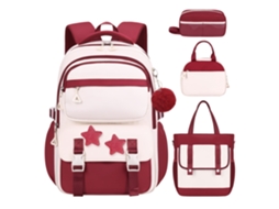 Mochila Infantil Completa 3 Peças Com Lancheira E Estojo