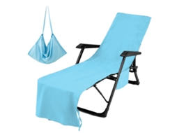 Capinha Para Cadeira De Praia Com Bolsos Toalha De Fibra Ultrafina Extra Longa Para Cadeira De Lounge Salão