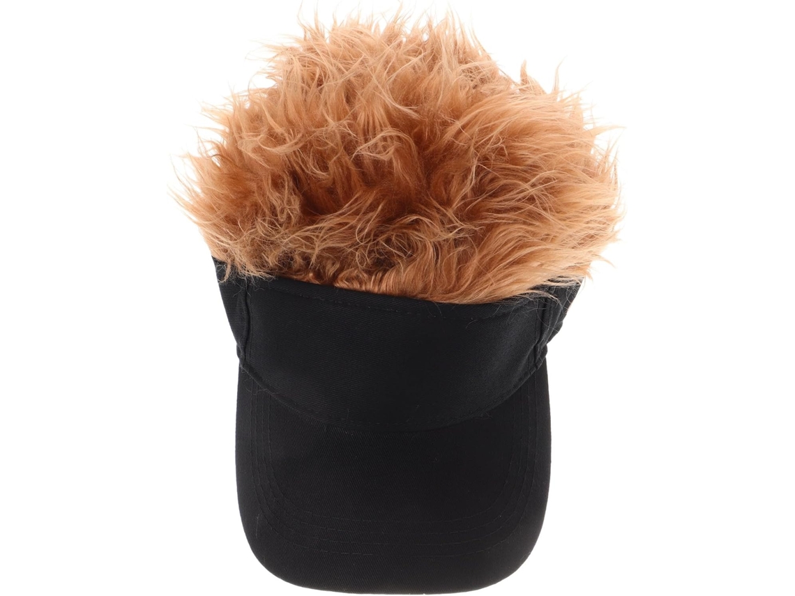 Boné De Beisebol Masculino Com Aplique De Cabelo, Estilo