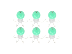 Isca Artificial Lula Aço Inox 6 Agulhas Verde Esmeralda