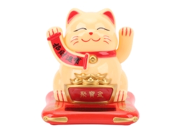 Gato Da Sorte Laxiscreed Solar Amarelo Para Boa Sorte E Decoração Em Casa