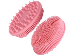 Lurelia Kit De 2 Escovas De Banho Para Bebé De Cuidado Corporal, Dupla Face E Massagem Suave, Uso Diário Suave