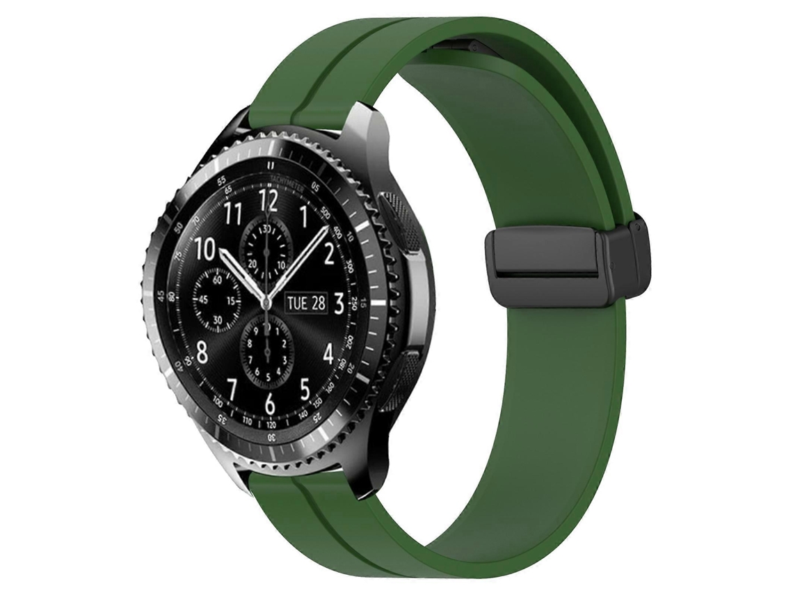 Pulseira De Silicone Com Fecho Magnético De Cor Sólida De 22 Mm Para Samsung Gear S3 Classic