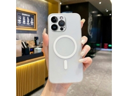 Capa Magnética Fosca Compatível Com Iphone 14 Pro Max E Protetor De Lente De Câmera