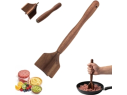 Amassador De Carne Moída Madeira, Picador Robusto 26,2 Cm Para Moída,