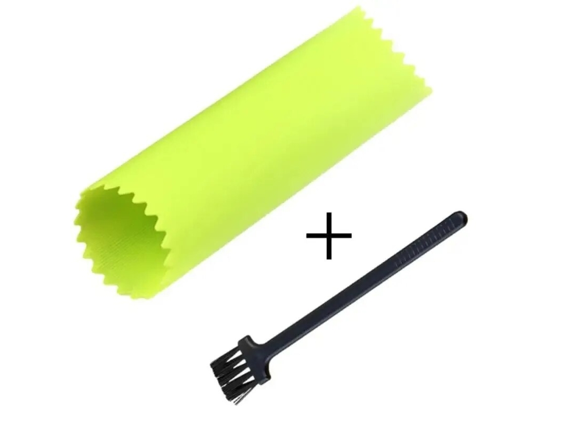 Descascador de Alho Cilíndrico de Silicone , Atóxico, Utensílio de Cozinha Prático. MDUG (verde)