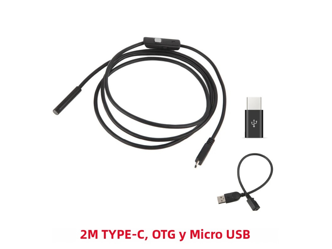 Câmera Endoscópica de 7 Mm, Interface Micro Usb MDUG (modelo 2m)