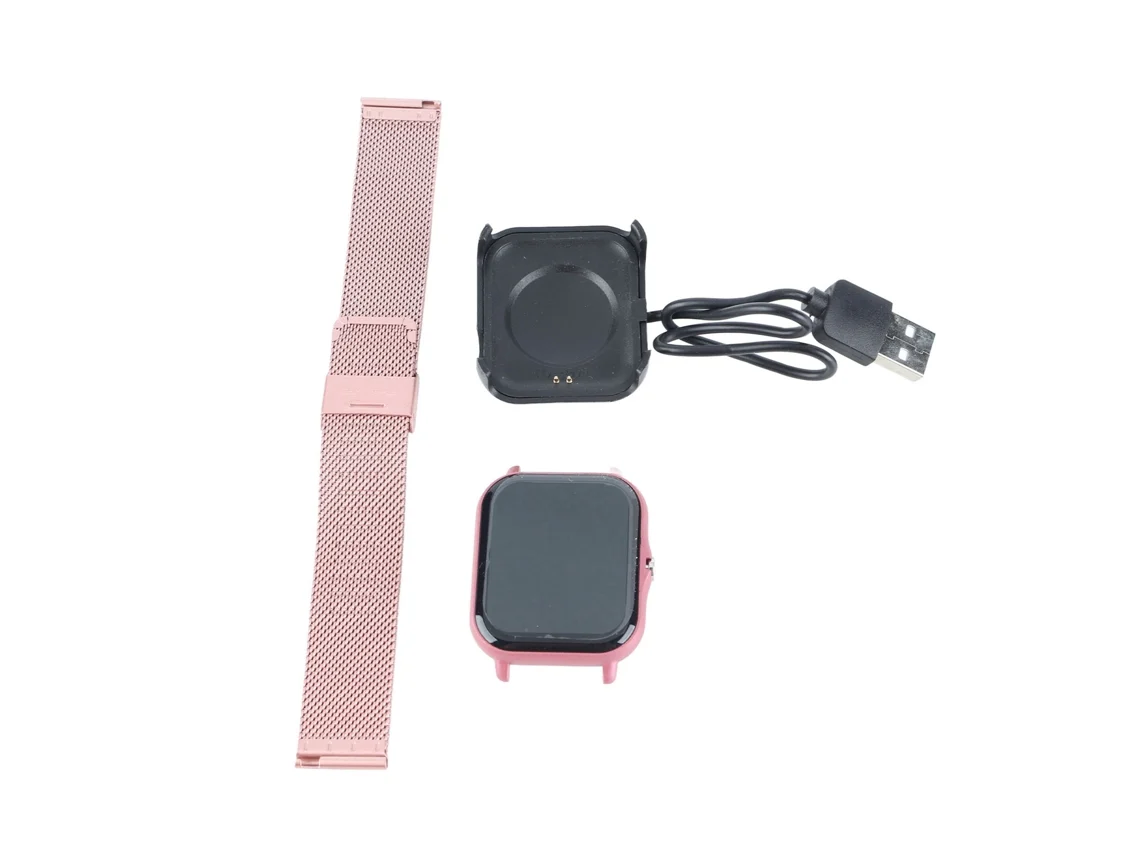 Aetheria relógio Inteligente Esportivo Tela Touch 1.69 Polegadas Ip68 Impermeável Bluetooth Fitness Rosa