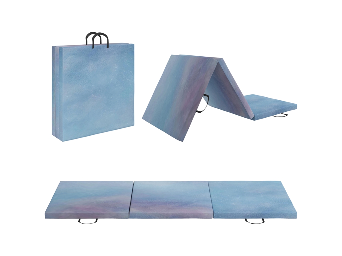 Foldable Gymnastics Mat 5cm 180x60cm Blue