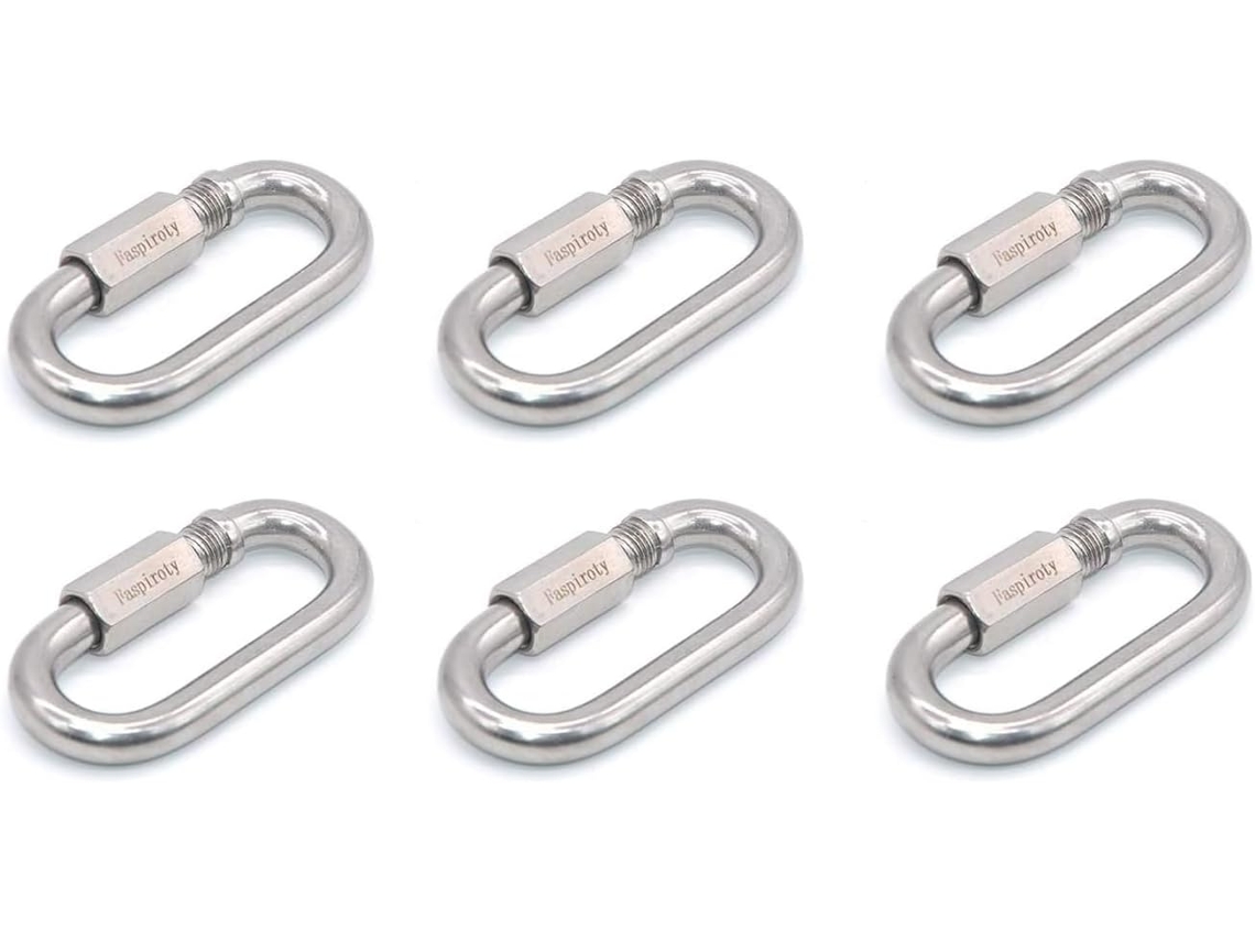 Mosquetão Com Trava, Conector Elo Power Pequeno, Rápido, Anel