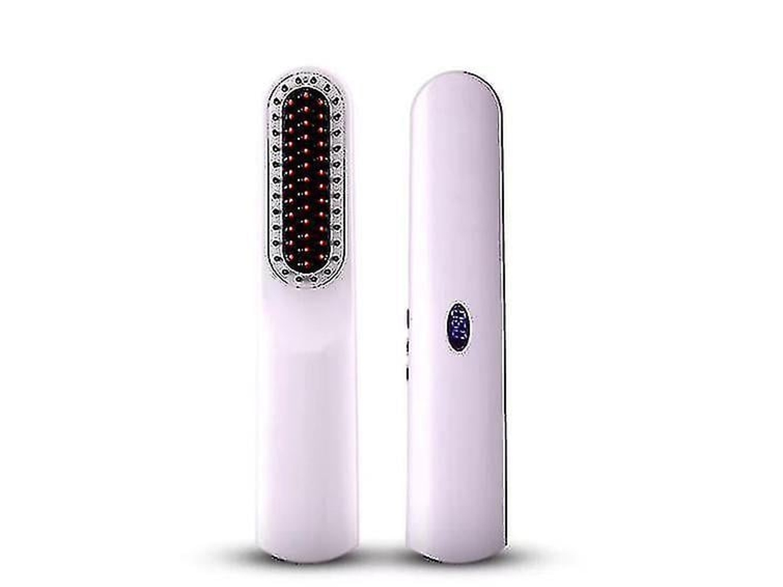 Mini Alisador de Cabelo de Íon Negativo Portátil Tela Rápida de Led Elétricabranco Bisbisous AUJEZON