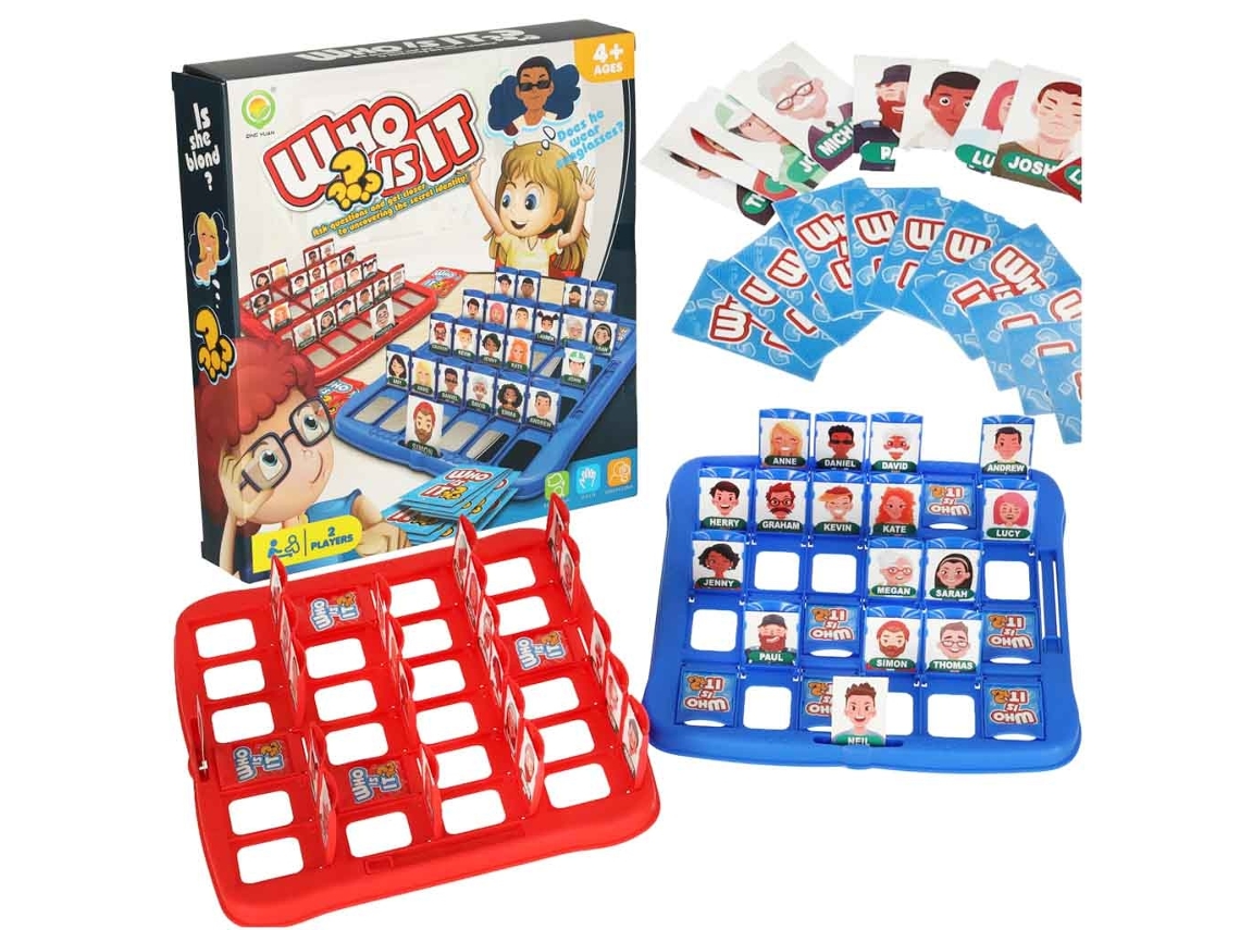 Adivinha Quem? Jogo de Memória Tabuleiro Cartas Pricenet