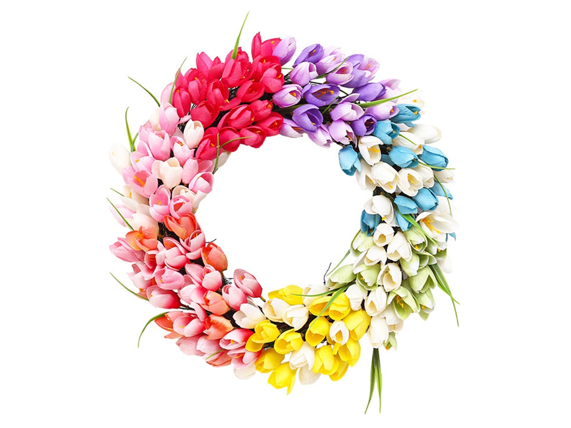 Guirlanda de flores decorativa para jardim e casa, simulação natural LAXISCREED