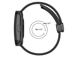 Pulseira para Amazfit Bip 5, 22mm, Fecho Dobrável, Modelo Perfurado e Respirável, Cabeça Reta CHABERLU