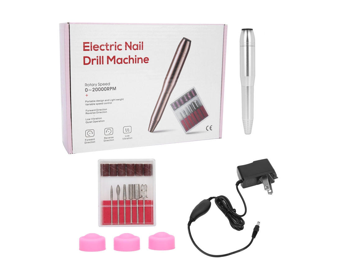 Máquina De Lixar Unhas Elétrica Portátil Profissional Com 20000rpm Para Manicure E Pedicure Prata Plug Us
