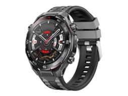 Pulseira De Silicone Bicolor Com Fivela Prateada Para Huawei Watch Ultimate 2