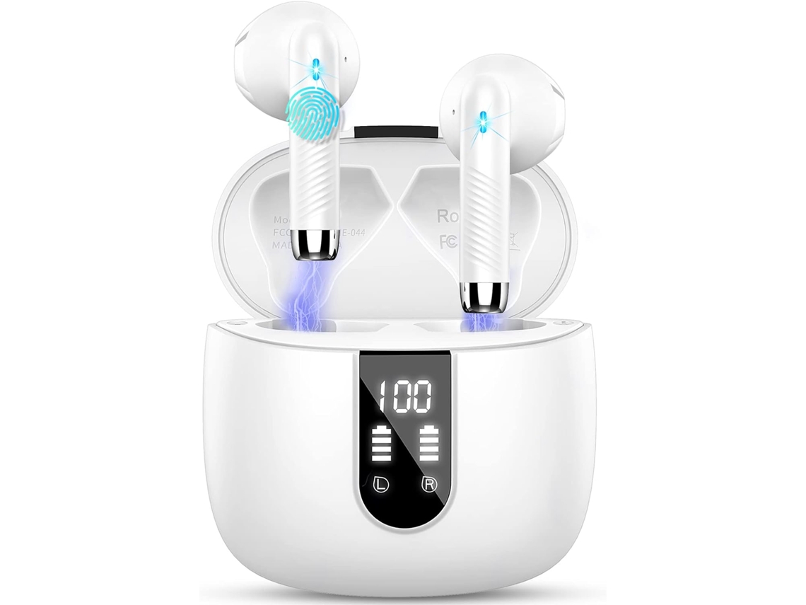 Novos Auscultadores Bluetooth 5.3 4 Microfones Enc 56h Reprodução Graves Led IP7 JIAPEI